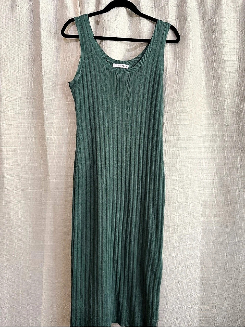 Baltic Born Ribbed Knit Midi Dress in Green